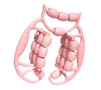 QSTDGVPW Rodillo Muscular Manual para Piernas, Rodillo para Muslos, Herramienta de Masaje Corporal Completo con 24 Ruedas para Cintura, Brazos, Pilates, Bailar, Rosa