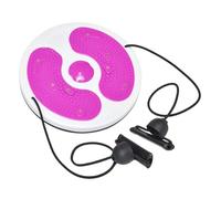 QSTDGVPW Tabla de Ejercicios de Torsión, Máquina de Torsión de Cintura, Equipo de Fitness para Abdomen Y Caderas, Rosa Y Rojo