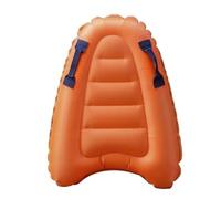 QSTDGVPW Tabla Inflable para Niños Tabla de Surf Flotador Juguete Acuático Tabla Hinchable con Ventana Circular PVC con Cámaras Internas con Asas Ergonómicas Adecuada para Piscina Playa, Naranja