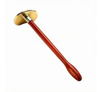QSTDGVPW Tradicional Corporal Placa Gua Sha, Tablero De Gua Sha De Tai Chi De Palisandro Rojo Y Latón Modelo Largo + Aceite Esencial + Mapa De Puntos De Acupuntura