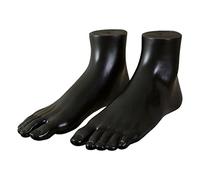 QSTDGVPW Un Par de Maniquíes Adultos, Y Derecho, Pulsera de Tobillo, Exhibición de Calcetines para Calcetines Cortos, Cadena de Tobillo, Negro, Individual