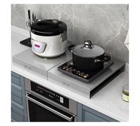 QSTGX Acero Inoxidable Cubre Encimera Gas Protector Placa Multifuncional A Prueba de óxido Fácil Limpiar para encimeras y bandejas Fácil de Limpiar(B-2.0mm,35x48x7cm)