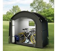 QSTGX Cobertizo Exterior Carpa Para Herramientas Portátil y plegable Para motocicletas, herramientas de jardín y cortacéspedes(A,200x80x165CM)