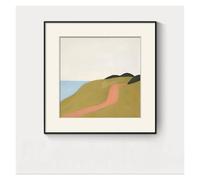QSTGX Cuadros Modernos Cuadro Decorativo Zona Cafe Cuadros con paisajes enmarcados Decoración con grafitis Obras de arte Pinturas abstractas con paisajes marinos(F,70x70cm)