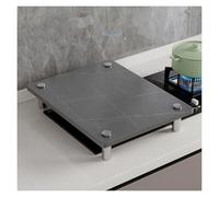 QSTGX Cubre Encimera Gas Tapa Cocina Gas 4 Fuegos Encimera con Placa De Roca Reforzada Resistente a Altas Temperaturas Patas de Soporte de Acero Inoxidable(D,30X40X8.3 CM)