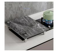 QSTGX Cubre Encimeras De Cocina Gas Protector Placa Induccion Encimera de Piedra Instalación electrodomésticos Fácil Limpiar(C,34X45X8.3 CM)