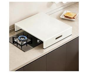 QSTGX Cubre Fuegos Cocina Gas Protector Induccion para Encimera de Cocina Eléctrica, Fregadero, Autocaravana y Cocinas Eléctricas y de Gas(35x49x9.5 cm)