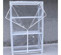 QSTGX Funda Protectora Transparente de PVC Impermeable Resistente al Agua y al Polvo Tejido Resistente Fundas para estanterías de Exterior con Cremallera(B,60x35x120cm)