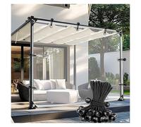 QSTGX Lona PVC Transparente Impermeable Exterior Cubierta para Porche con mosquitera Preparación del gallinero para el Invierno para jardín, Patio, césped, Plantas, Invernadero(6.56x19.68ft/2x6m)