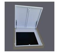 QSTGX Manual en Blanco Claraboya Techo Tapa Trampilla de Acceso Al Tejado Puntales Hidráulicos Para Puertas de Seguridad Residenciales E Industriales(70x70-81x81 cm)