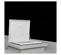 QSTGX Manual en Blanco Trampilla de Acceso Al Tejado Ventana de Techo Y Claraboya Para SóTano Puntales Hidráulicos Con Asas Para Puertas Seguridad Residenciales E Industriales(70x70-81x81 cm)