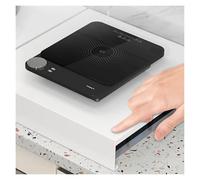 QSTGX Tapa Cocina Gas 4 Fuegos Cubre Encimera Gas Cubierta para Placa de Cocina Soporte para Cocina de Inducción para Encimeras, Fregaderos, Autocaravanas y Cocinas Eléctricas(40x48x9 cm)