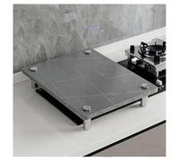 QSTGX Tapa Encimera Gas Cubre Encimera Gas 5 Fuegos Resistente Al Fuego y Al Calor Resistente a Los Arañazos y La Abrasión para Cocinas Eléctricas, Soporte para Utensilios de Cocina(C,30X40X8.3 CM)