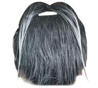 Qsvbeeqj 1/48 piezas bigote falso conjunto para hombres mujeres barba falsa bigote blanco verde azul halloween disfraz accesorios disfraz cabello