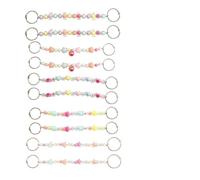 Qsvbeeqj 10 piezas de accesorios de zapatos de perlas coloridas con encanto acrílico brillante corazón estrella de flores zapatos clip decoraciones para zapatos de artesanía, decoraciones de cadena de