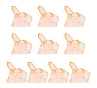 Qsvbeeqj 10 piezas de decoración de acuarios brillantes coloridos luminiscentes adornos de peces diablo para peceras creativas, acuarios, miniaturas luminiscentes artificiales