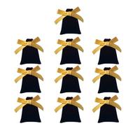 Qsvbeeqj 10 piezas elegante terciopelo suave bolsa con cordón mariposa arcos bolsas de almacenamiento joyas organizar objetos pequeños herramienta de organización