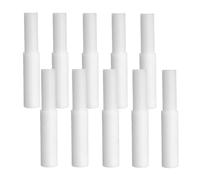 Qsvbeeqj 10 varillas de acero de plástico para eje de golf, alargador, accesorios de golf, tubo de extensión