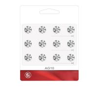 Qsvbeeqj 12 pilas LR1130/AG10/LR54/389A/189/SR1130 de 1,5 V, batería de litio de larga duración