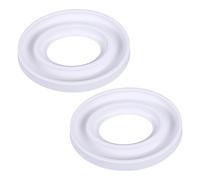 Qsvbeeqj 2 anillos de soporte de bobina de silicona flexible organizadores de tensión titulares de almacenamiento de tensión funda de hilo de coser caso
