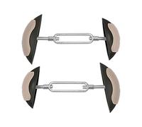 Qsvbeeqj 2 expansores de zapatos ajustables para almacenamiento profesional de negocios y camilla de viaje, Dark Night Black, One Size