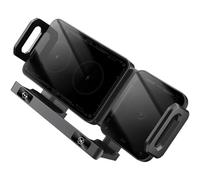 Qsvbeeqj 2. Soporte inteligente para teléfono de coche con detección automática de 90°, carga de refrigeración ajustable y base de carga de vidrio templado PC/ABS