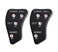 Qsvbeeqj 2 unidades 4 ruedas indicador de béisbol Umpire Béisbol Contador Clicker para grabación de softball pelotas de béisbol Umpire Clicker Set