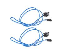Qsvbeeqj 2 unids/set Desktop PC placa base reinicio línea chasis arranque cable ordenador Power Jumper líneas 50 cm/19 7 en placa base Set blanco azul chasis reinicio