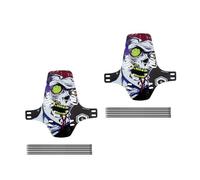 Qsvbeeqj 2Pack Guardabarros de Bicicleta Ligero Durabilidad Salpicaduras Guardianes Para Delantero Y Trasero Proteger Guardabarros de Bicicleta Regulable Proteger