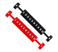 Qsvbeeqj 2pcs Table Football Counter Foosball Air Hockey Scoring Units Counters Scores Keeper 10 Números Indicadores de calificación de plástico fútbol zapatos de portería