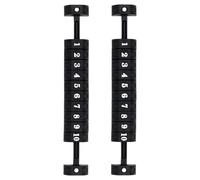 Qsvbeeqj 2pcs Table Football Counter Foosball Air Hockey Scoring Units Counters Scores Keeper 10 Números Indicadores de calificación de plástico fútbol zapatos de portería