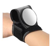 Qsvbeeqj 360 grados ajustable bicicleta espejo retrovisor pulsera espejo retrovisor manillar plegable seguridad bicicleta vidrio