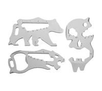 Qsvbeeqj 3lots Cómodo instrumento de supervivencia Wilderness Survival Multiherramienta de autodefensa para acampar