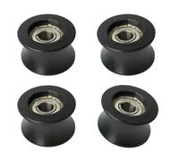 Qsvbeeqj 4 rodillos de repuesto de polea deslizante silenciosa para puertas y rieles de equipo, mecanismo de fácil montaje duradero