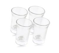 Qsvbeeqj 4 vasos de chupito irrompibles para cerveza con base pesada, vasos de whisky de 50 ml, vasos irrompibles para fiestas