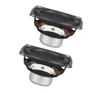Qsvbeeqj 5 cm 5 W 4Ω imanes dobles de neodimio de 16 núcleos de goma envolvente de graves mejorados para componentes portátiles compactos y portátiles