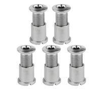 Qsvbeeqj 5 pernos de acero ligero para bicicleta de montaña, doble triple corona, accesorios para bicicleta