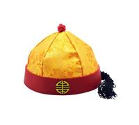 [Qsvbeeqj] Accesorios para fiestas, sombreros orientales chinos, dinastía emperador, disfraz de fiesta de cola de caballo cosplay festival chino tradicional