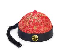 [Qsvbeeqj] Accesorios para fiestas, sombreros orientales chinos, dinastía emperador, disfraz de fiesta de cola de caballo cosplay festival chino tradicional