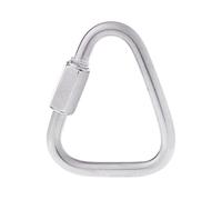 Qsvbeeqj Acero inoxidable macizo para triángulo anillo de conexión Meilong cerradura para triángulo cerradura para escalada de equipo de camping