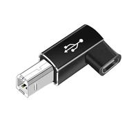 Qsvbeeqj Adaptador de carga de corriente USB a tipo C cuadrado, entrada hembra, conector C macho, adaptador de corriente para teléfono, tablet, portátil, conector portátil