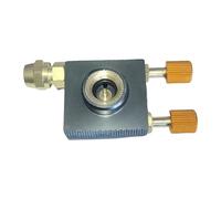 Qsvbeeqj Adaptador de cocina de gas, adaptador de relleno, tubo de repuesto, válvulas de conexión blindada, depósitos planos, válvulas de llenado, convertidor de recarga