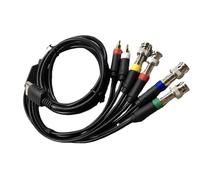 Qsvbeeqj Adaptador RGBS para videojuegos, cable RGBS con conector BNC, repuesto para monitores de color, cable componente para accesorios de consola de juegos