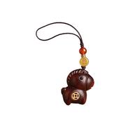 Qsvbeeqj Adorno de caballo de madera multiusos para llaves, bolsa de uso diario, ligero con significado cultural chino, llavero zodiacal, Morado (, pendant