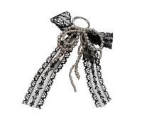 Qsvbeeqj adorno de lazo delicado llavero colgante de textura de aleación colgante para añadir un toque de elegancia decoración de pared del dormitorio, One Size