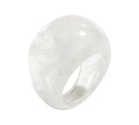 Qsvbeeqj Anillos geométricos únicos hechos a mano de resina con estilo de decoración de dedos con textura adecuada para regalos y varios eventos. Anillos de dedo de arte único, como se describe