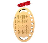 Qsvbeeqj Aprende a atar nudos tabla de entrenamiento para atar 12 métodos de nudos para principiantes niños de madera para niños al aire libre camping nudos educativos para niños