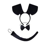 Qsvbeeqj Aro de pelo con orejas de perro, accesorios de disfraz de animal, accesorios de maquillaje, accesorios de felpa para el pelo, diadema de Halloween, accesorios de disfraz