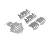 Qsvbeeqj Auto Toys 1/10 Edition Aleación de aluminio Protección del chasis Piezas de modelo Piezas duraderas de alta calidad