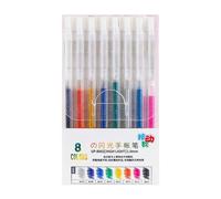 Qsvbeeqj Bolígrafo retráctil de gel de color de 1,0 mm, con punta brillante y brillante, para diario, planificador, cuaderno, toma de notas, arte creativo, gel para adultos